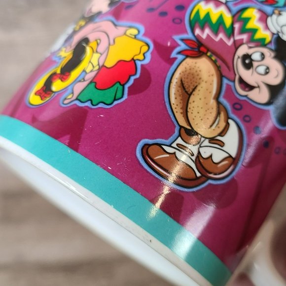 VTG 80's Walt Disney Applause 8oz Coffee Mug - Mickey Minnie Mouse Fiesta #14632 - Picture 4 of 9